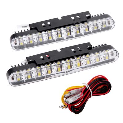 Lampada diurna DRL con luci indicatori di direzione 2 pezzi 30 LED Luce di marcia diurna per auto