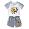 Paw Patrol Kids' Cotton T-Shirt & Shorts Set - Summer Style Boys' Casual Outfit