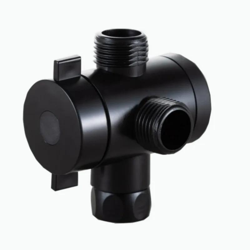 Nowy złączka G1/2 cala Akcesoria łazienkowe 3-drożny regulowany zawór rozdzielający głowicę prysznicową przełącznik 3 tryby adapter mosiądz 1 szt.
