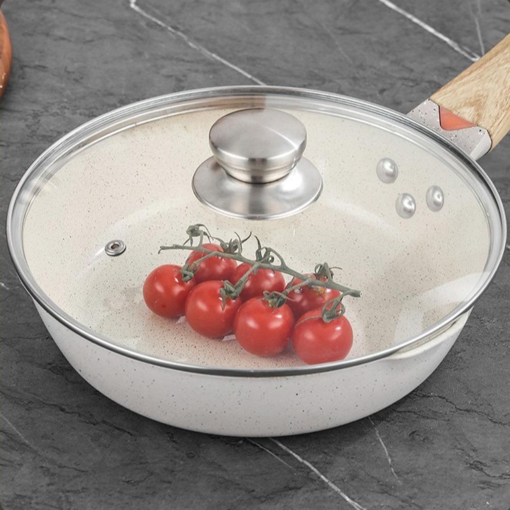 Nerezová ocel, tvrzené sklo, víko na hrnec, kulaté víko na wok, nádobí, díly, kuchyňské příslušenství