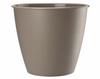 Round Plastic Flowerpot Azalea Beige 13x12cm