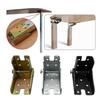 2Pcs 90 Degree Folding Self-Locking Hinge Corrosion Resistance Folding Table Legs Hinges  Sofa