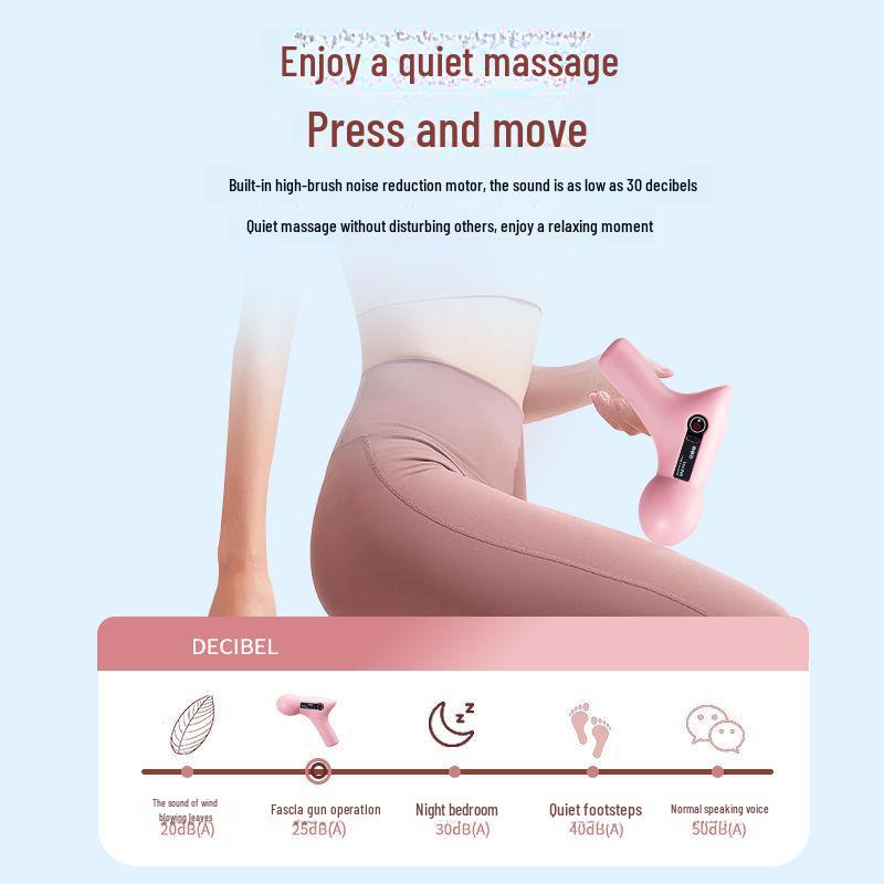 Tragbare Mini-Faszienpistole zur Muskelentspannung – Leises elektrisches Massagegerät