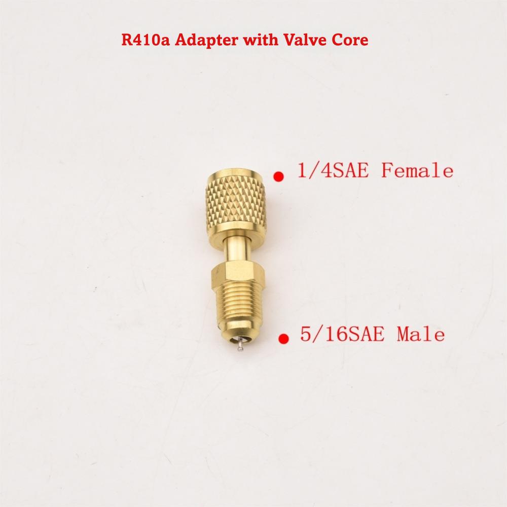 Flare Fitting Refrigerant Charging Adapter Service Port Adapter for Refrigerant R22/R410A