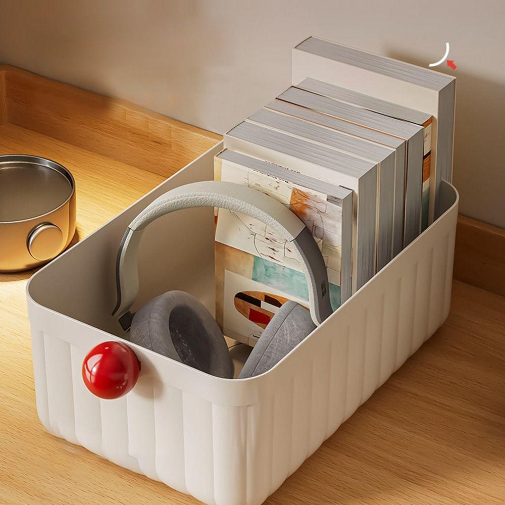 Stackable Desk Organizer Box Large Capacity Stationery Storage Rack Home Office