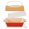 Masakazu Antibacterial Lunch Long White Box, Mattratt, Rectangular, Dish, Lunch, 550ml,