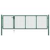 VidaXL Steel Gate 350x100 Cm Green