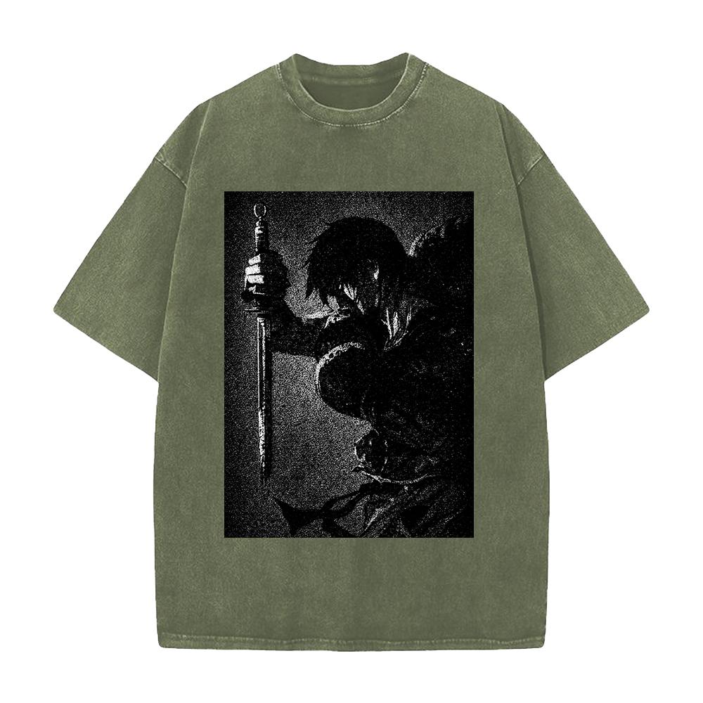Fushiguro Toji Jujutsu Kaisen Clothing Men Women Manga T-shirts Washed T Shirt Casual Loose Cotton Tee Harajuku Unisex Tshirt