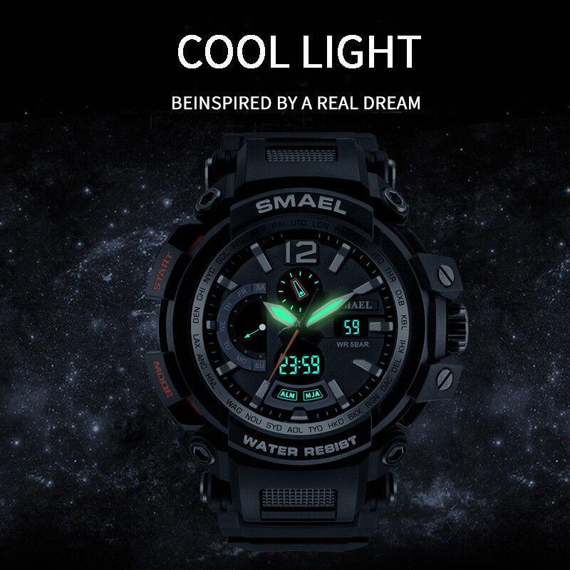 Smael Sport Watch Men Fashion Digital Led Electronic Quartz Classic Timeless Design