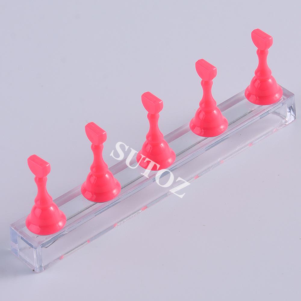 Nail Art Practice Tray with Strong Magnet and Wearable Crystal Pieces