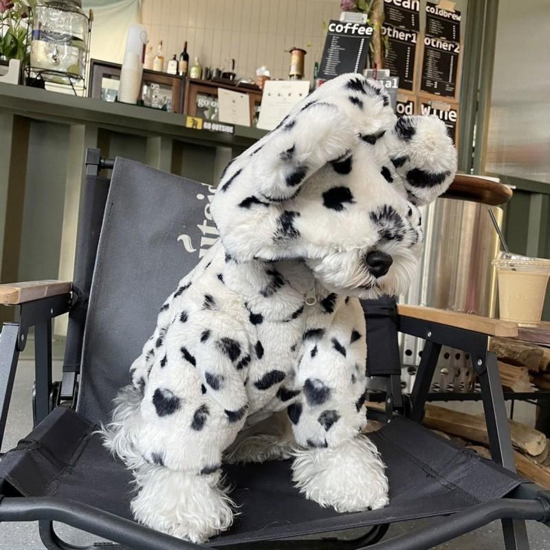Warme Winter Hundejacke Kleine bis mittlere Rassen - Jacke mit Kapuze aus Kunstpelz Schnauzer Französische Bulldogge Bichon Teddy