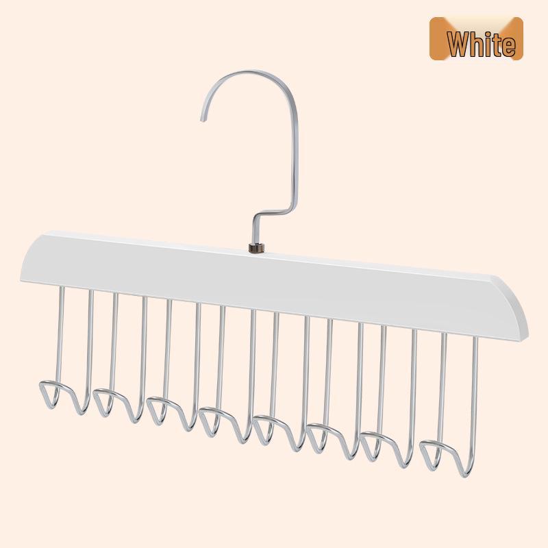 Vintage-Style Rotating Plastic Hangers: 8 Hooks for Belts, Underwear, Camisoles, Hats, and Wardrobes