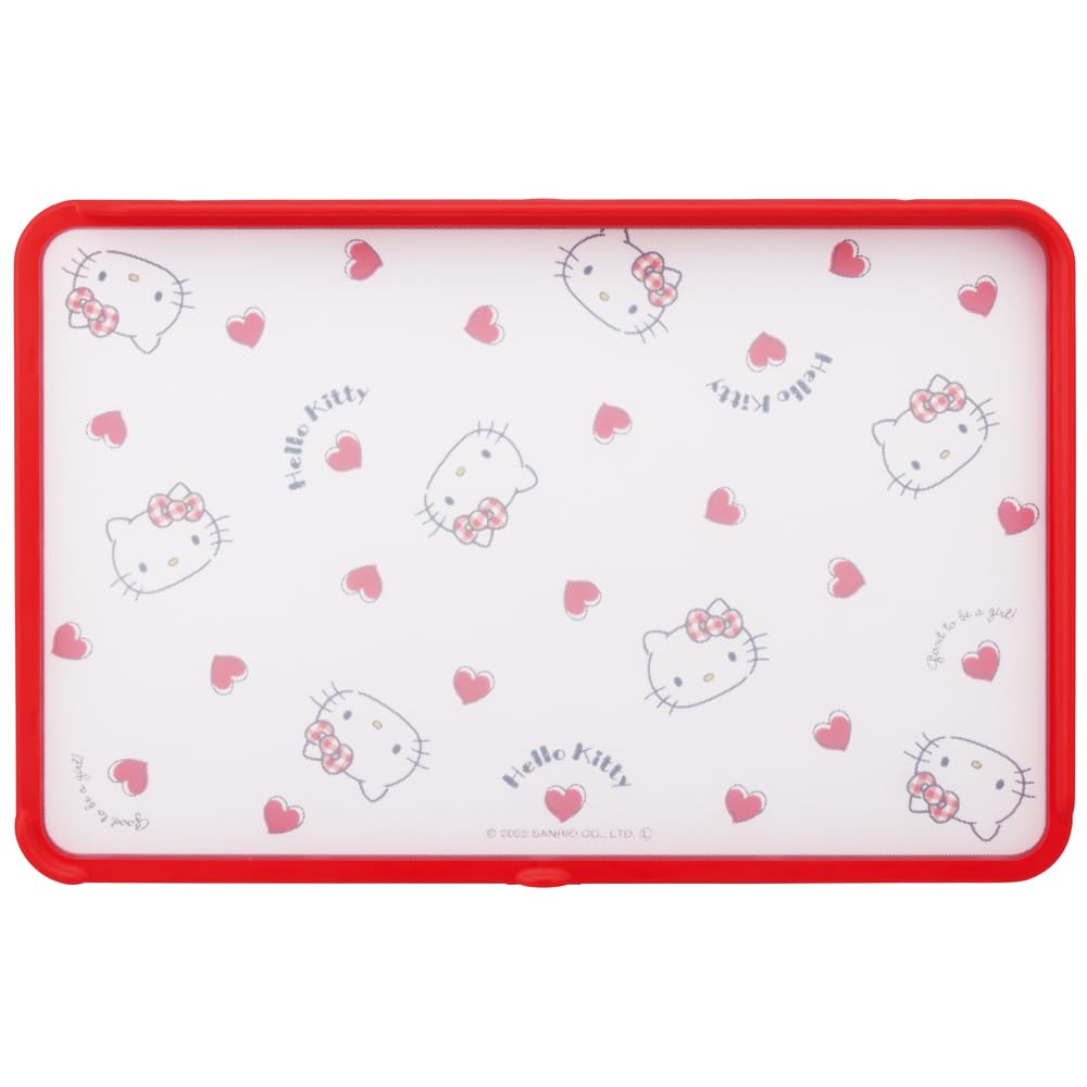 Skater Cutting Board Antibacterial 21 X M Hello Kitty Red Heart Sanrio Dishwasher Safe with Guard That Can Use Both Sides To Prevent Food from