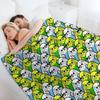 Too Many Birds! - Budgie Squad 1 Throw Blanket Polar Flannels Beautifuls Hairy Blankets