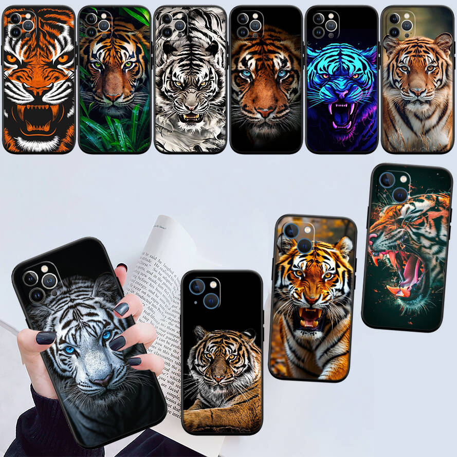 Animal Tiger Phone Case for Redmi Note 12 12S 12C 13 13C 13R 14 14S 14R 14C 11A 13X A3 A3X A4 A5 Pro Max Plus