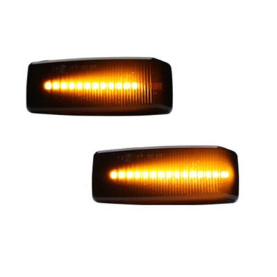 2pcs Car LED Fender Side Marker Light Sequential Side Marker Turn Signal Lamp Compatible