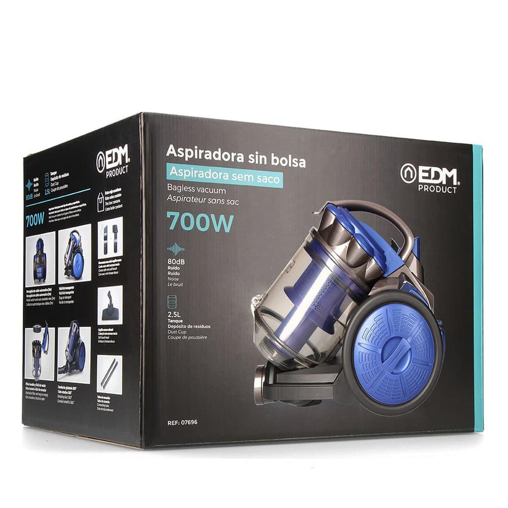 Bagless Vacuum Cleaner EDM 700 W 2.5 L