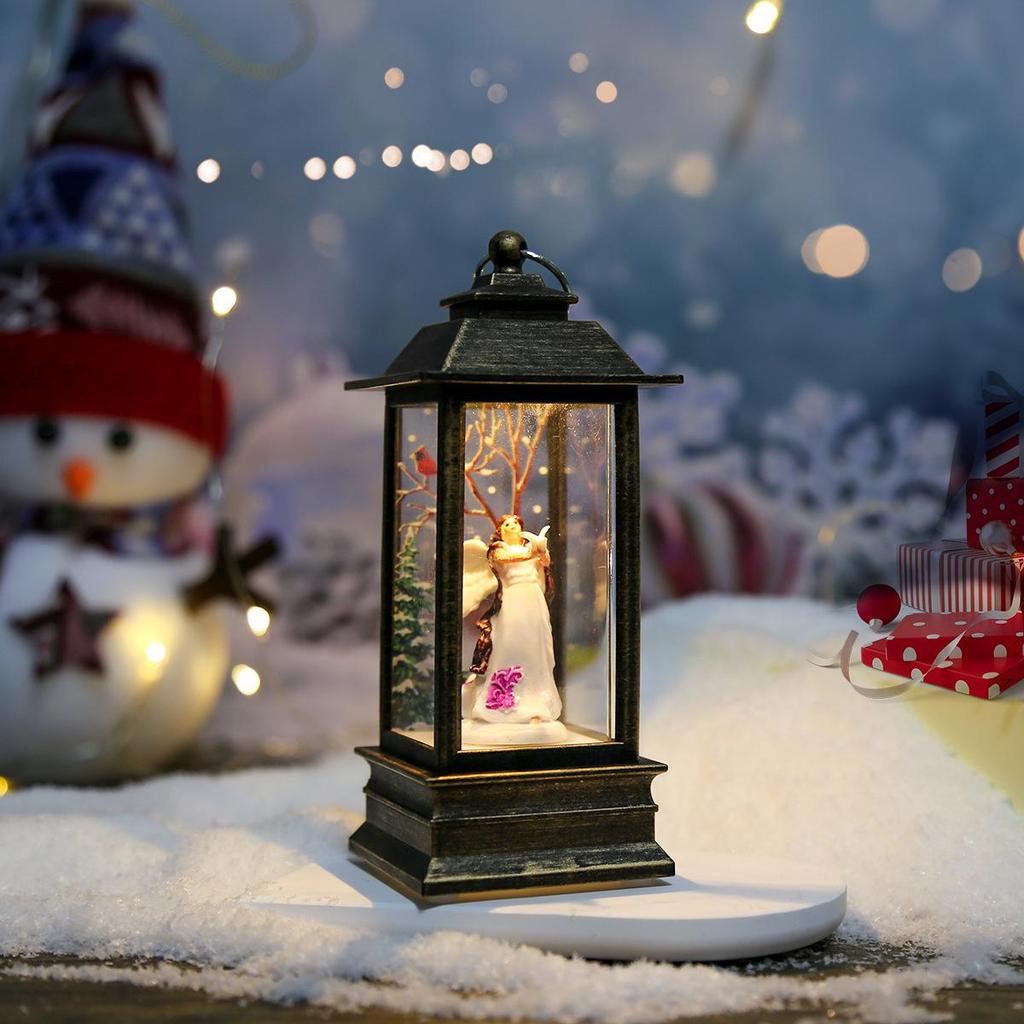 Christmas Festive Lantern: Small Night Light & Table Ornament