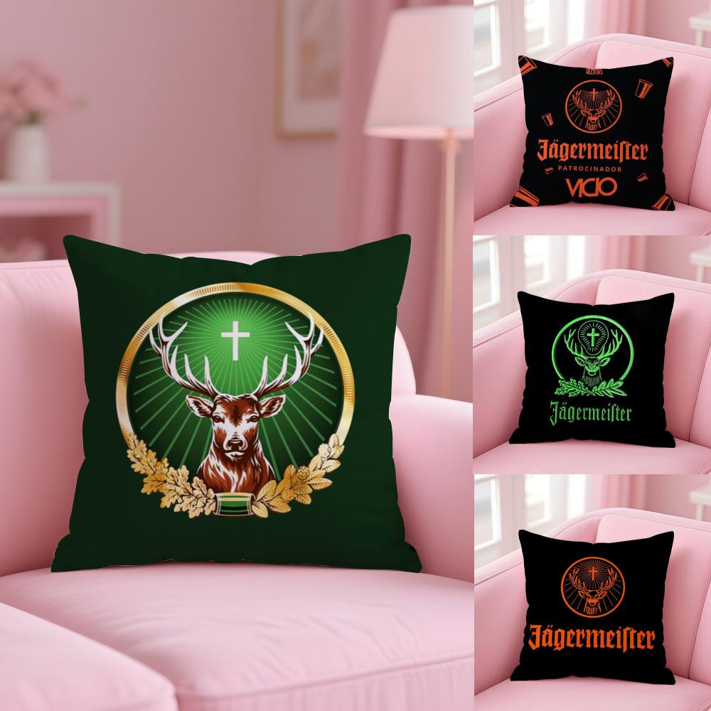 Luxury J-Jager-M-Meisters-S Cushion Cover Plush Fabric Soft Double-Sided Printed Sofa Warm Winter Home Gift Pillow Case