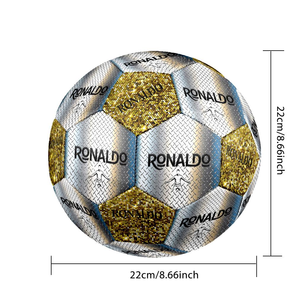 Ronaldo Digitální Fotbalová Ikona Velikost 5 Fotbalový Strojově Šitý Pro Vnitřní/Venkovní Trénink a Zápasy Překvapivá Sbírka Dárek