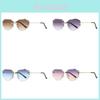 Modern Womens Metallic Frame Sun Glasses With Pc Lenses For Cycling And Parties