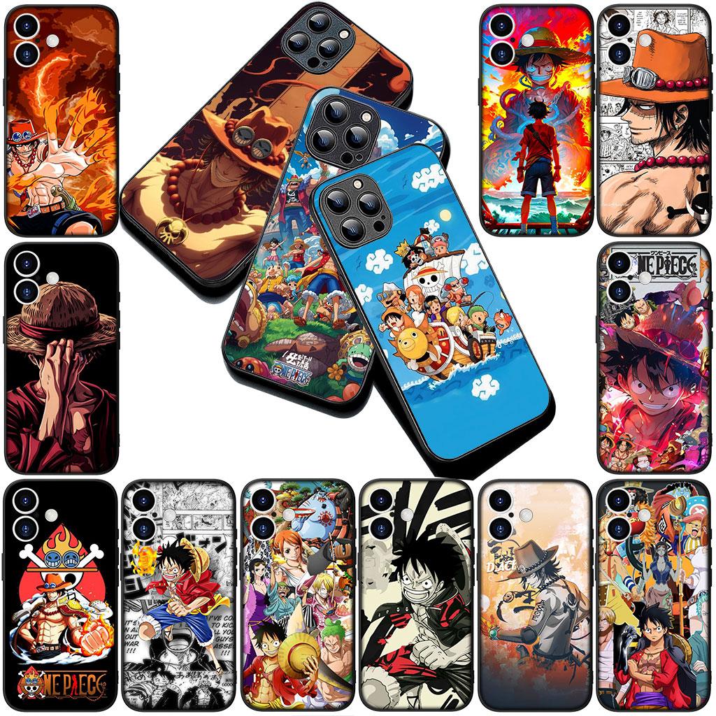 Phone Cover for Apple iPhone 17 Air 12 13 Pro Max Mini ProMax 7 + 8 Plus 7+ 8+ Soft Silicone Case Portgas D Ace One Pieces Luffy