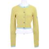 LOUIS VUITTON Checkered knit cardigan for Fall/Winter 2014 Jacket S Yellow x blueUsed