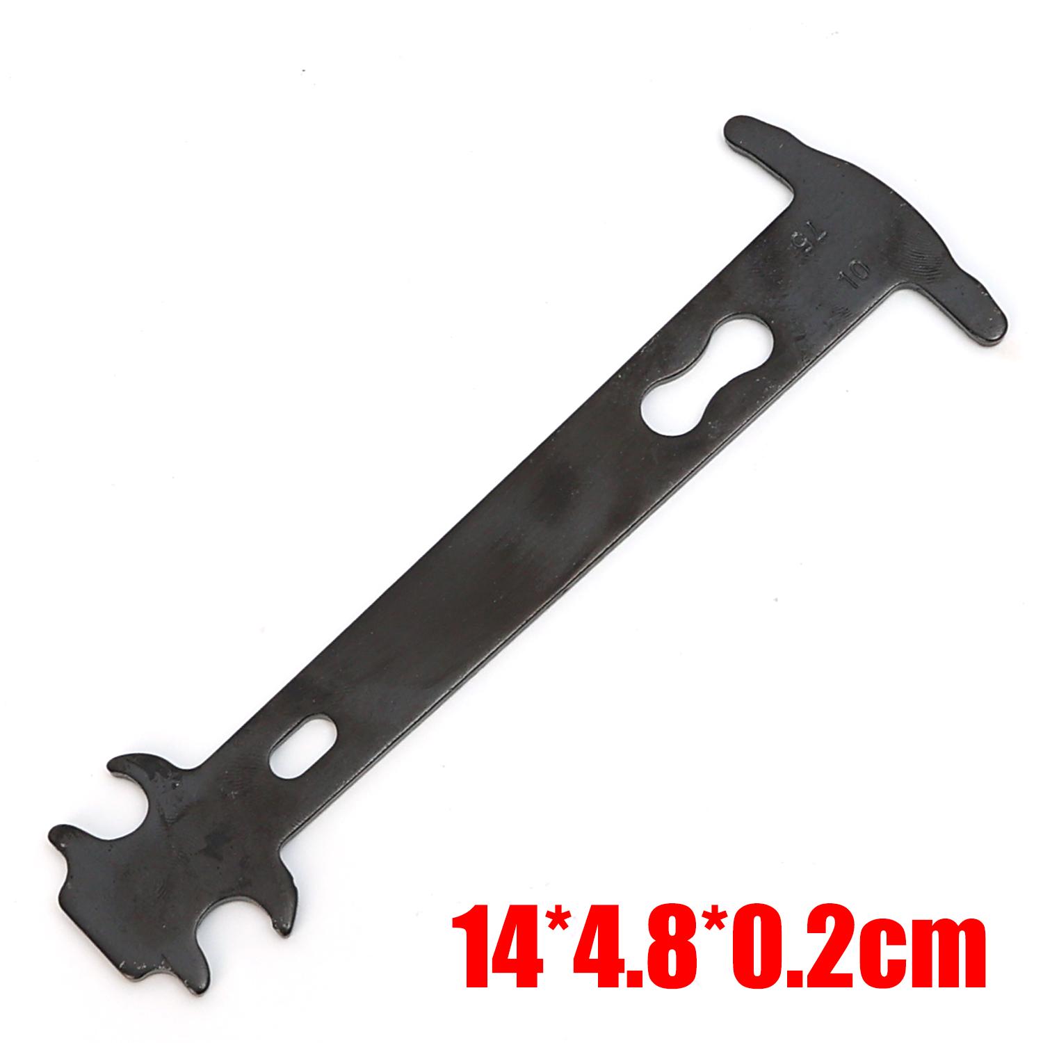 Bike Chain Wear Indicator Chain Checker Gauge Measure Repair Tool Ruler for Road Mountain Motorcycle Bicycle Chain Test Caliper чёрный