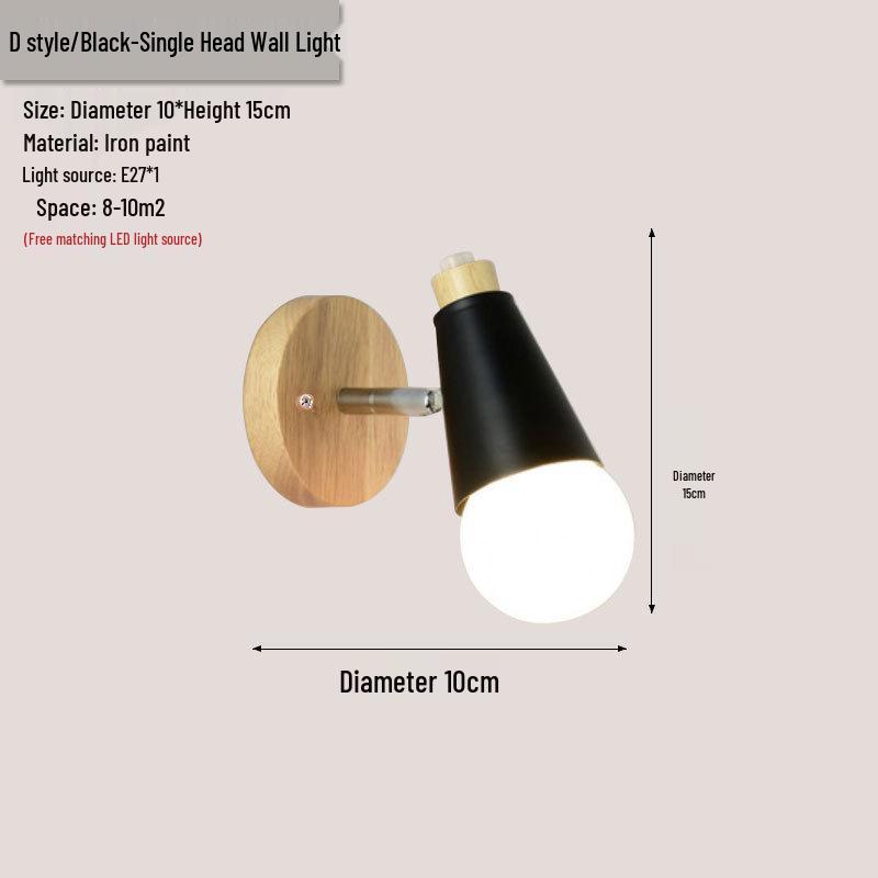 Modern Nordic Wall Lamp: Stylish Lighting for Bedroom, Living Room, Bar, or Staircase