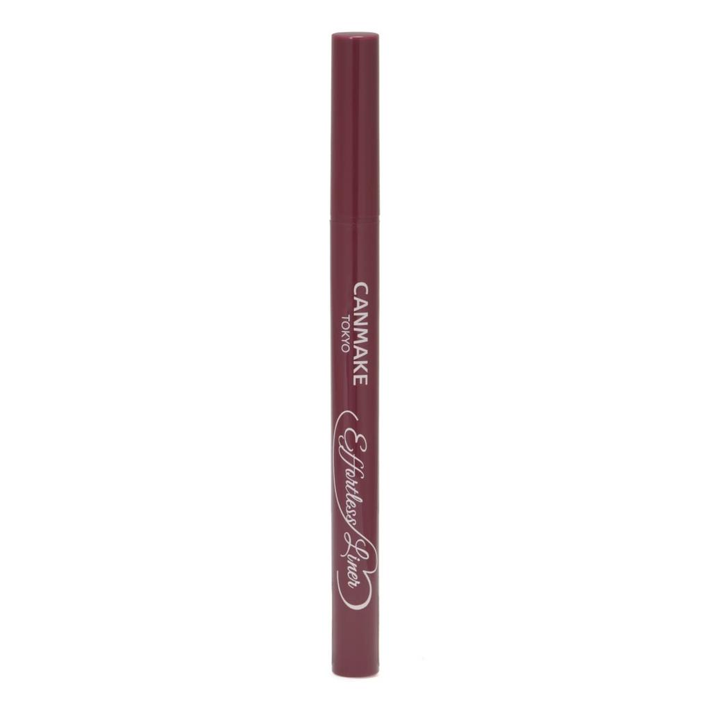Canmake Effortless Liner 03 Cashmere Burgundy Liquid Eyeliner Pencil Shedding Burgundy Brown 0.63ml