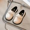 Toddler Girl's Laofers Autumn Pearl Stylish Three Colors Children Leather Shoes 23-35 Slip-on Fashion Comfy School Kids Shoe