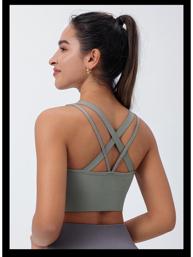Sport-BH mit gekreuztem Rücken - Schnelltrocknend, Übergröße Yoga- & Fitnessbekleidung