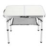 Folding Camping Table Height Adjustment Portable Pinic Table Aluminum Alloy with S Hooks for Outdoor