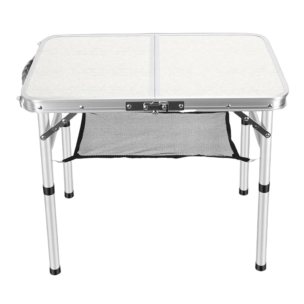 Folding Camping Table Height Adjustment Portable Pinic Table Aluminum Alloy with S Hooks for Outdoor