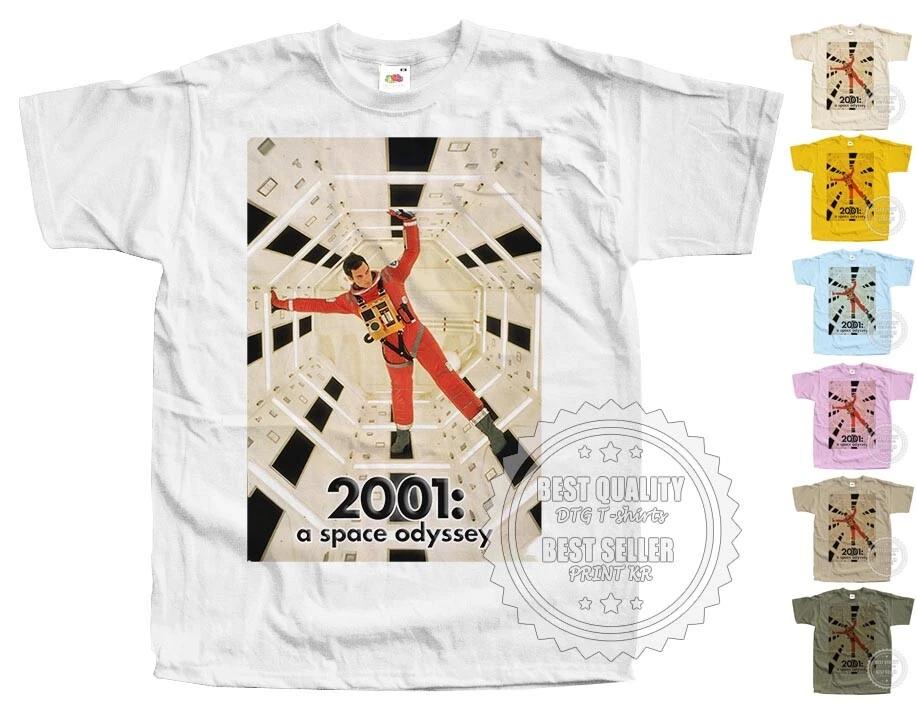 

2001 A Space Odyssey T SHIRT v12 Movie Poster Colors WHITE All Sizes S to 5XL S