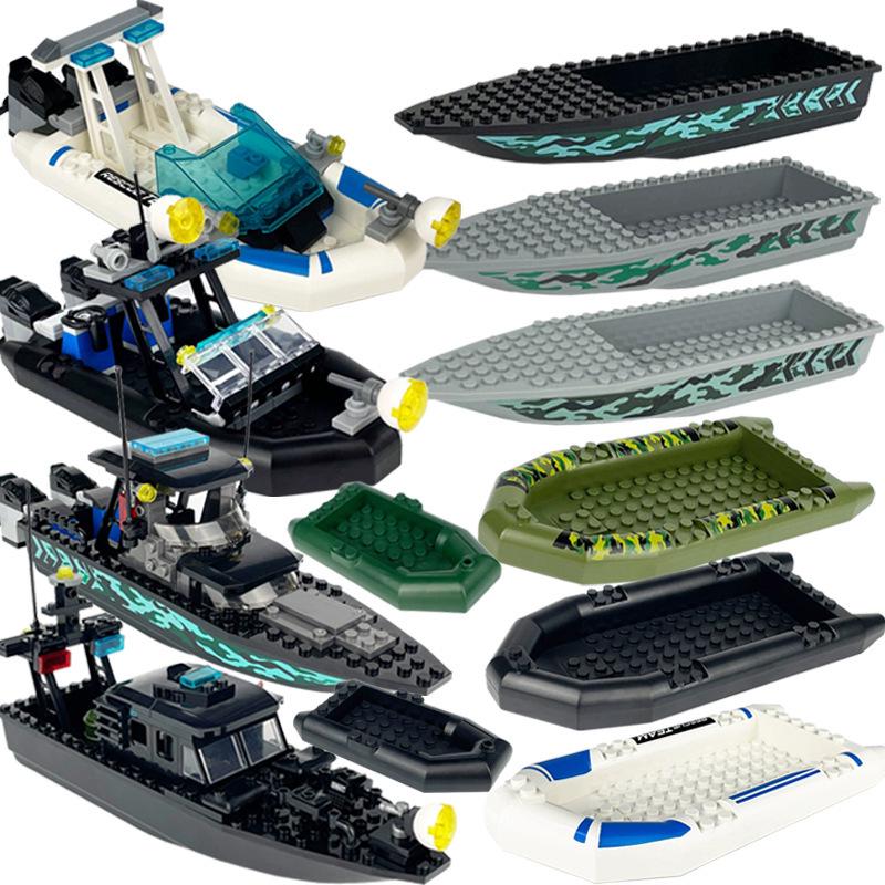 Inflatable Boat Building Blocks: X009 Assault, X003 Patrol, J089CD Military Accessories