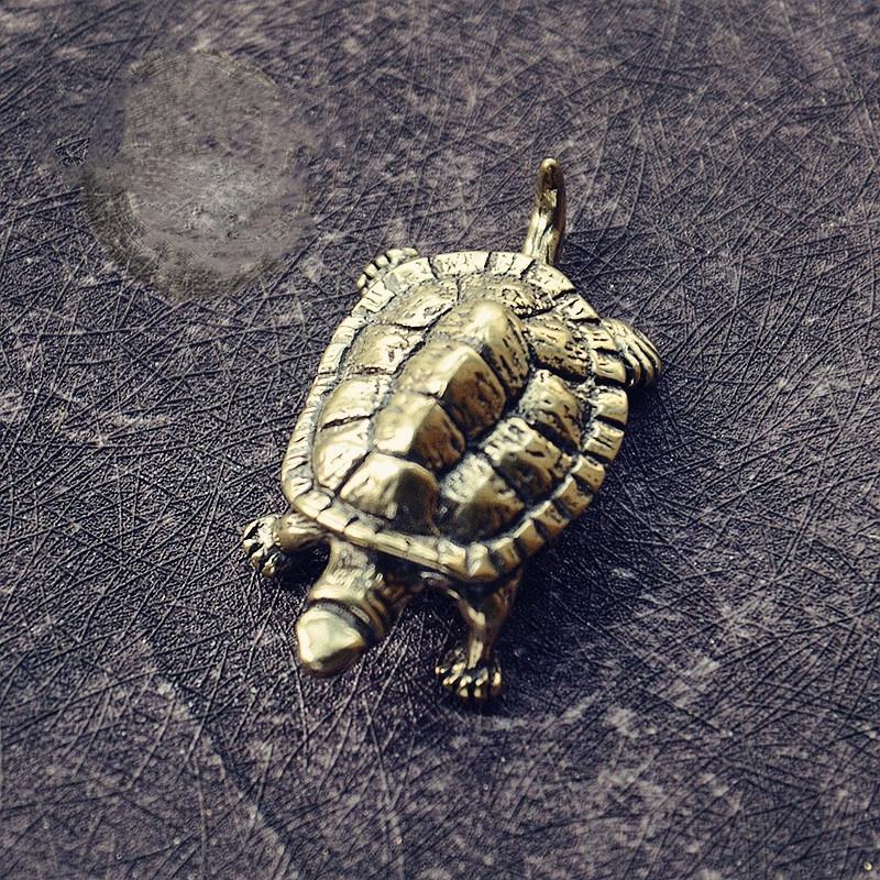 Vintage Handmade Polished Brass Turtledecorations Statues Metal Animal Sculptures Home and Office Decorations Tea and Pet Crafts