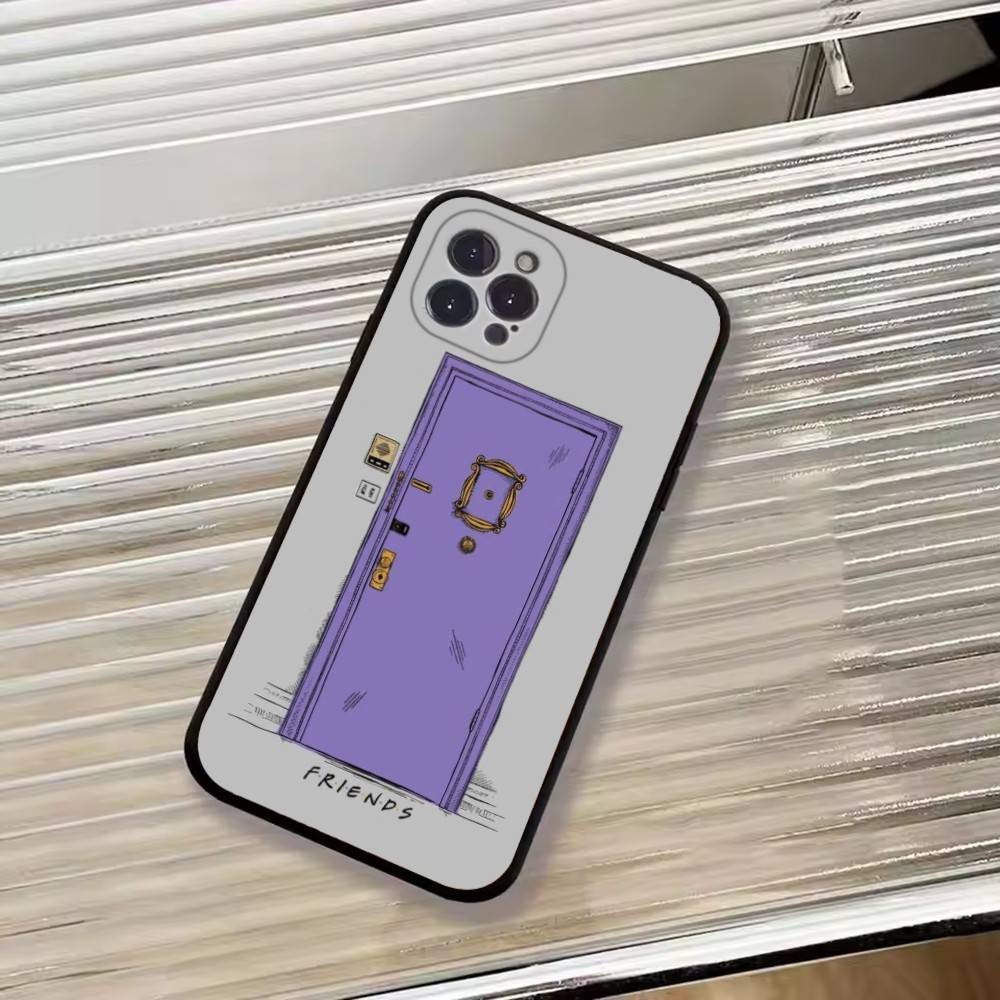 Hot TV Show F-Friends Phone Case For iPhone 17,16,15,14,13,12,11 Plus,Pro Max,XS,Soft Black Cover