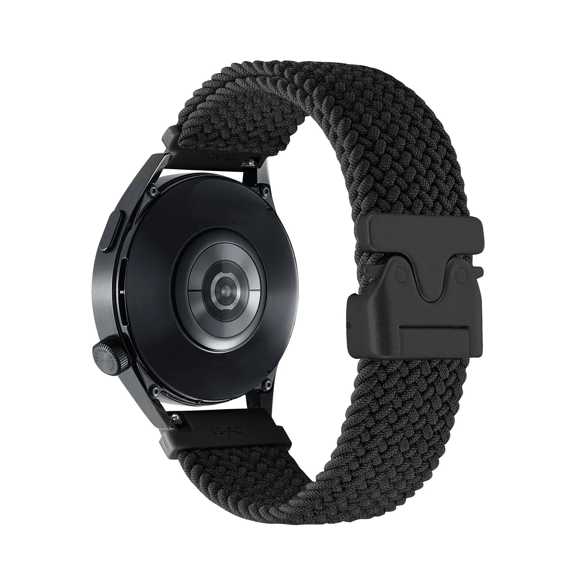 

Нейлоновий ремінець 20мм 22мм для Fossil GEN 6 5 5E 44мм Парашутна застібка Ремінець GEN 5 LTE 45мм/Gen 5 Carlyle HR/Gen 6 Wellness Bracelet 1 piece 22mm