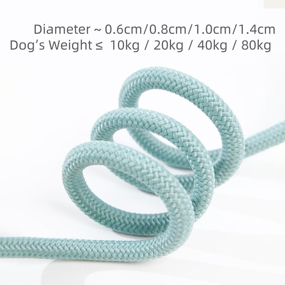 1.5M/1.8M Dog Leash Slip Rope Lead Leash Heavy Duty Braided Rope Adjustable Loop Collar Training Leashes for Medium Large Dogs