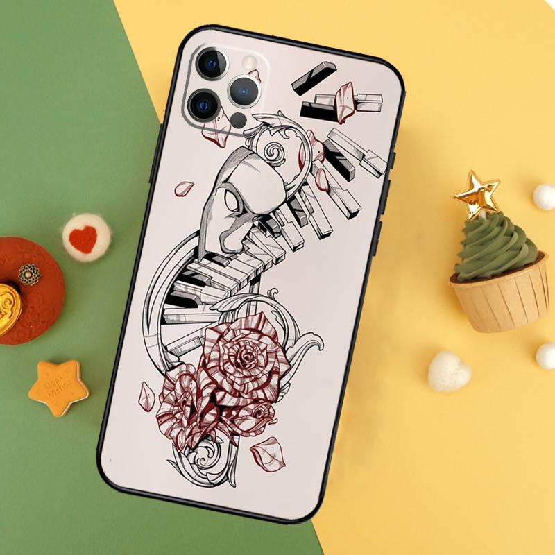 Musical Music Note Phone Case For iPhone 17 17Air 16 15 14 13 11 12 Pro Max 12 13 Mini 16E Shockproof Cover
