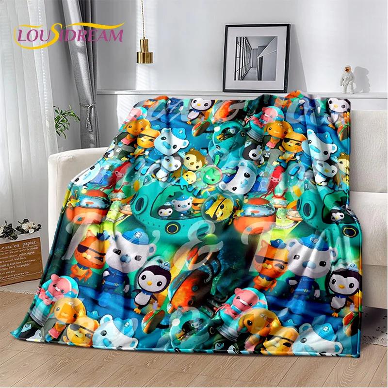 Coperta Bambino Carina The Octonauts Barnacles, Morbida Coperta Plaid per Casa Camera da Letto Letto Divano Picnic Viaggio Ufficio Coperta