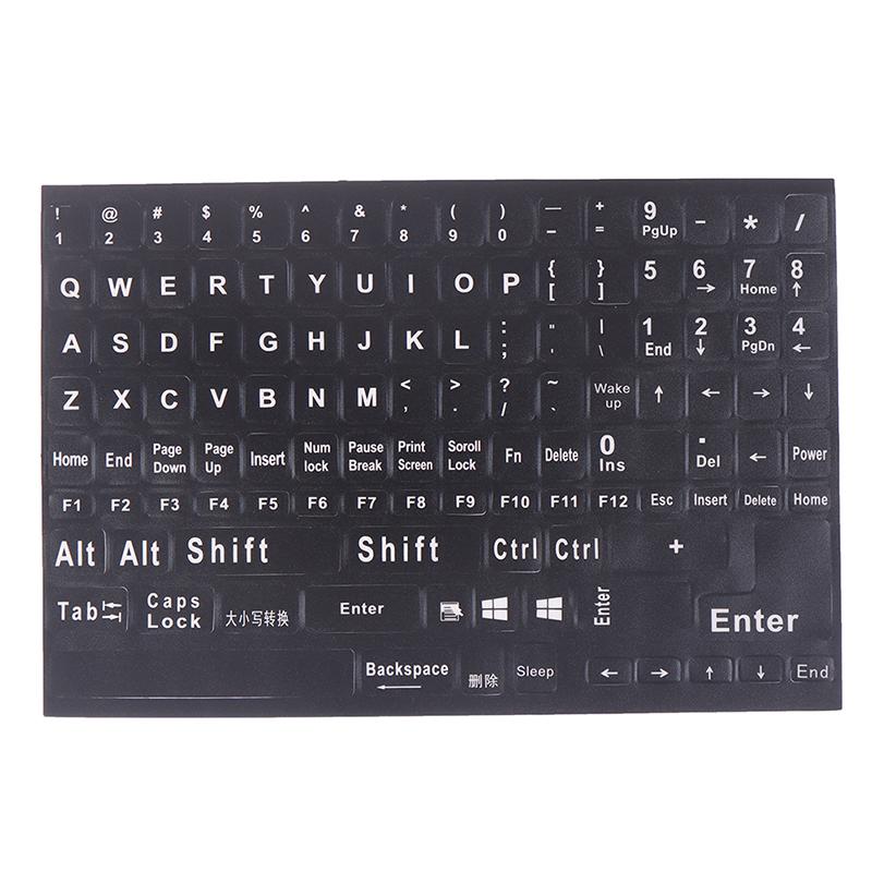 English 120 Keys Matte Standard Waterproof Keyboard Stickers Letter Alphabet