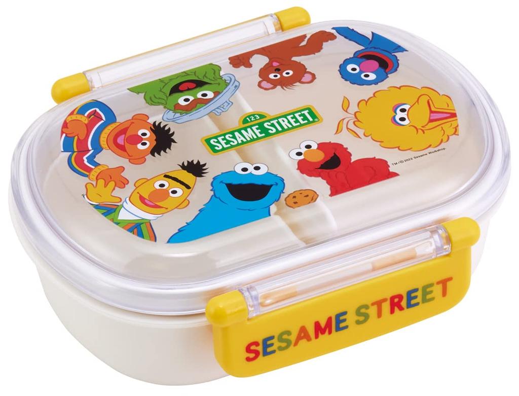 Skater Sesame Street Lunch Box, 360ml, for Children, Made In Japan, QAF2BAAG-A