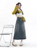 Summer Frayed A-line Hip-Hugging Denim Skirt - Retro Fashion, Niche, High Waist for Women