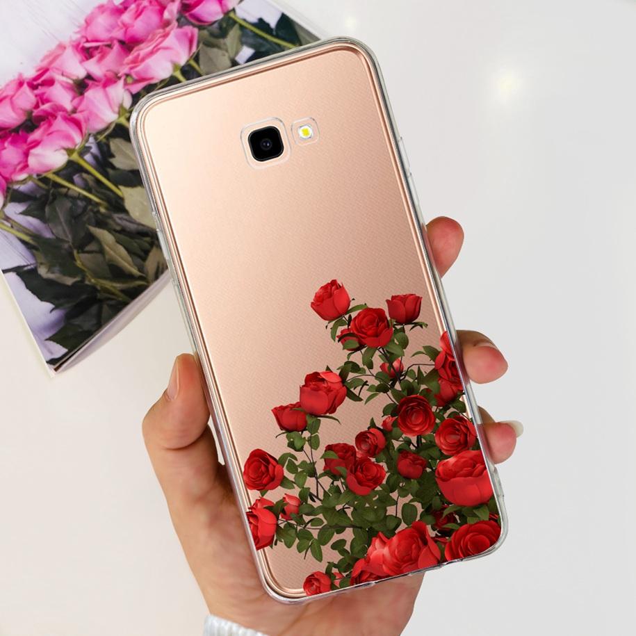 For Samsung Galaxy J4 Plus 2018 Phone Case Fashion Flower Soft Silicone Cover For Samsung J4 J 4 Plus 2018 J4+ J415F J4Plus Capa