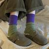 Women's Autumn and Winter Vintage Color Contrast Wool Tube Socks
