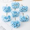 Artificial Flowers Fake Rose Brial Bouquet Festival Garland Accessorie Home Room Floral Arrangement Wedding Decor Scrapbook Gift