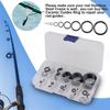 Guide in ceramica liscia Anello O-ring Rod Eye Sostituzione Canna da pesca Guide Canna da pesca