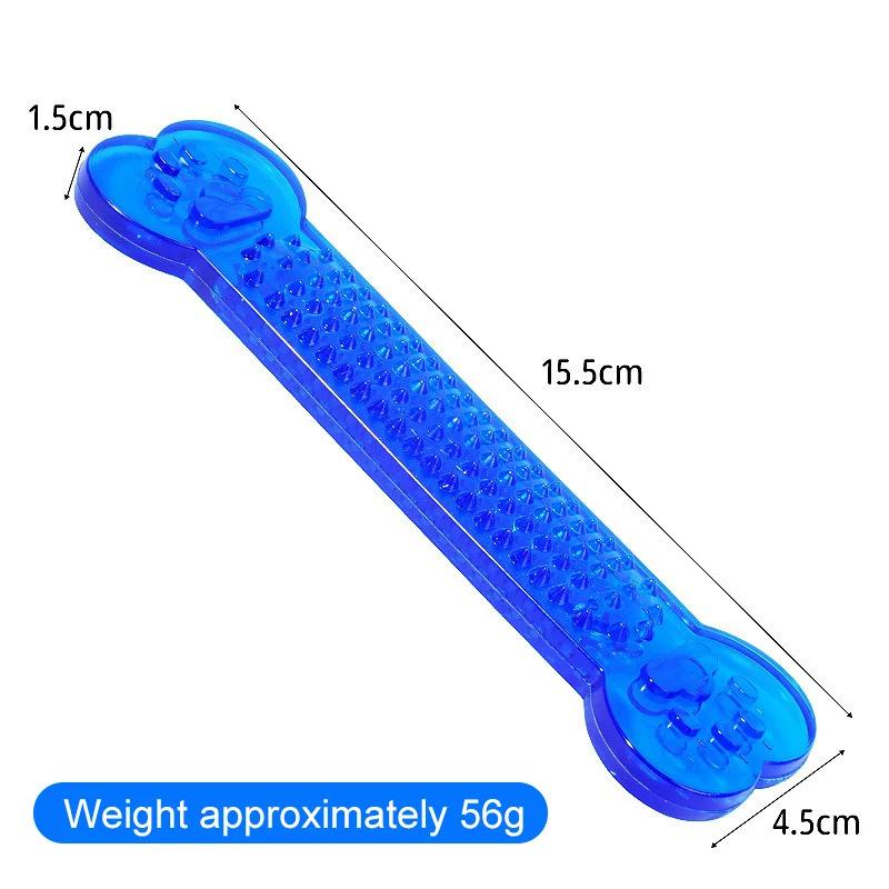 Indestructible Dog Chew Toys for Aggressive Chewers Heavy Duty Rubber Bone Puppy Teething Toy with Toothbrush Function
